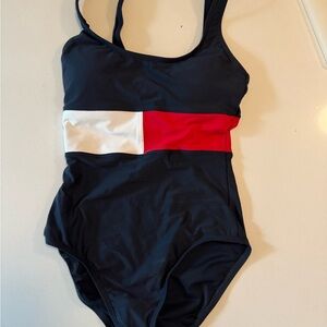 New (no tags) Tommy Hilfiger Navy and Red Swimwear